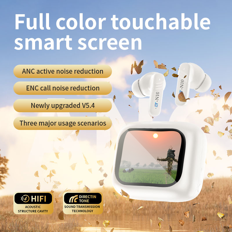 ET-N10 ANC  Digital display ,ET Earbuds Support active noise cancelation ANC