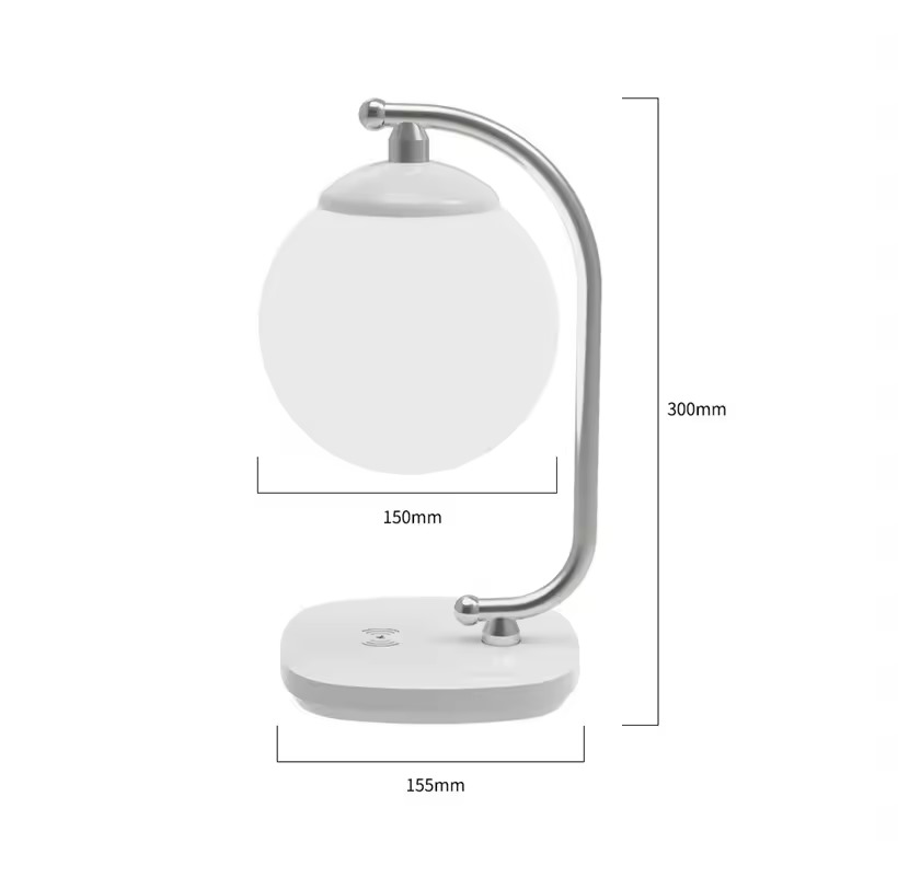 Multifunctional RGB Moon Desk Lamp with 10W Wireless Charger